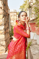 Load image into Gallery viewer, GLORY BLENDED SILK WOVEN KANJIVARAM SAREE