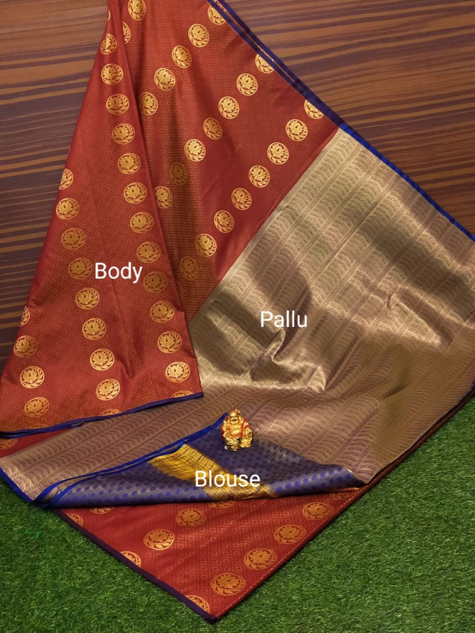 Semi Soft Silk Body Buta Saree