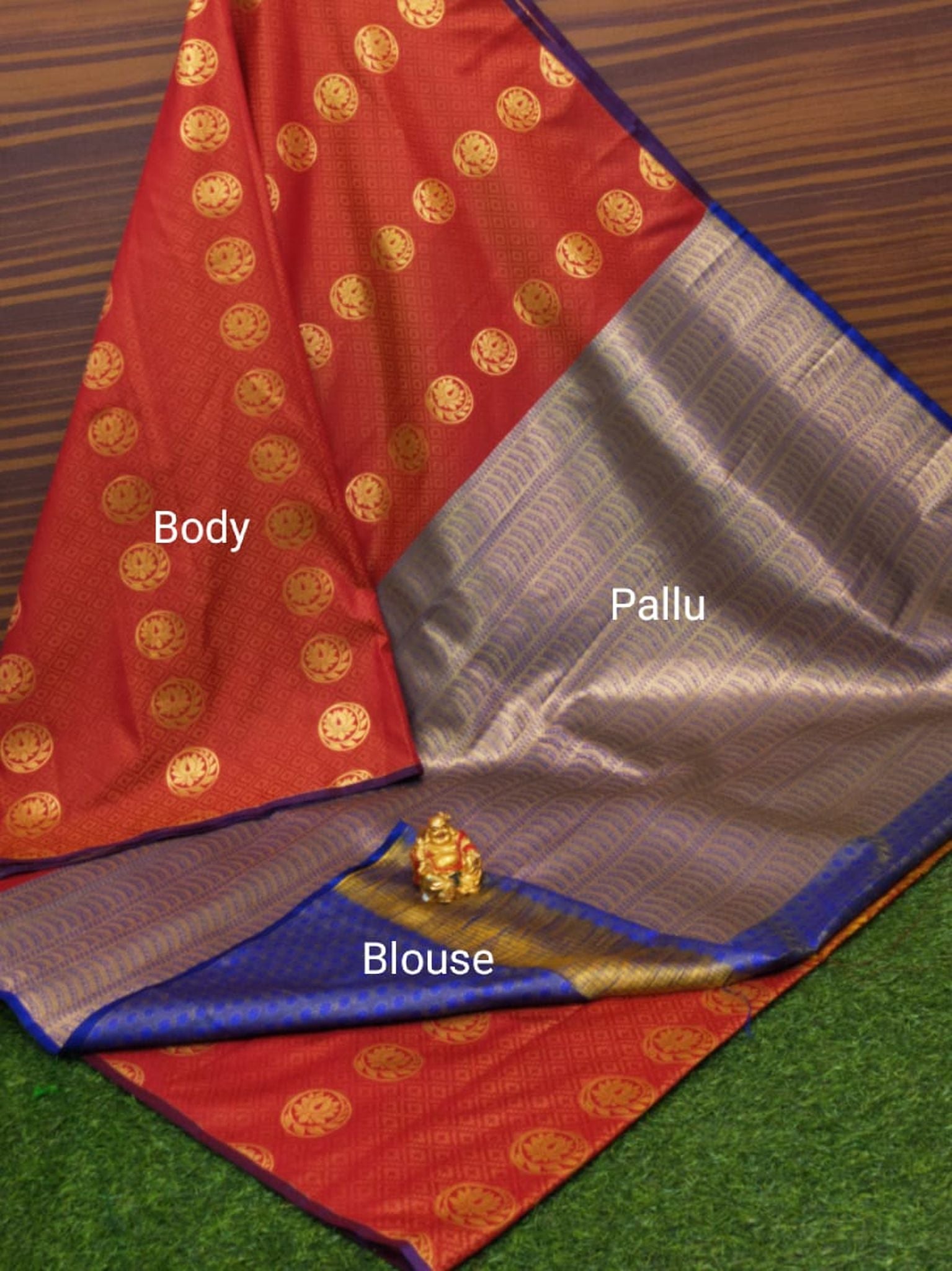 Semi Soft Silk Body Buta Saree