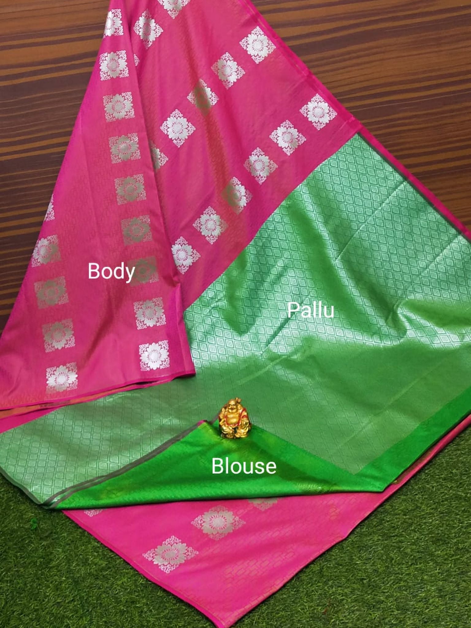 Semi Soft Silk Body Buta Saree