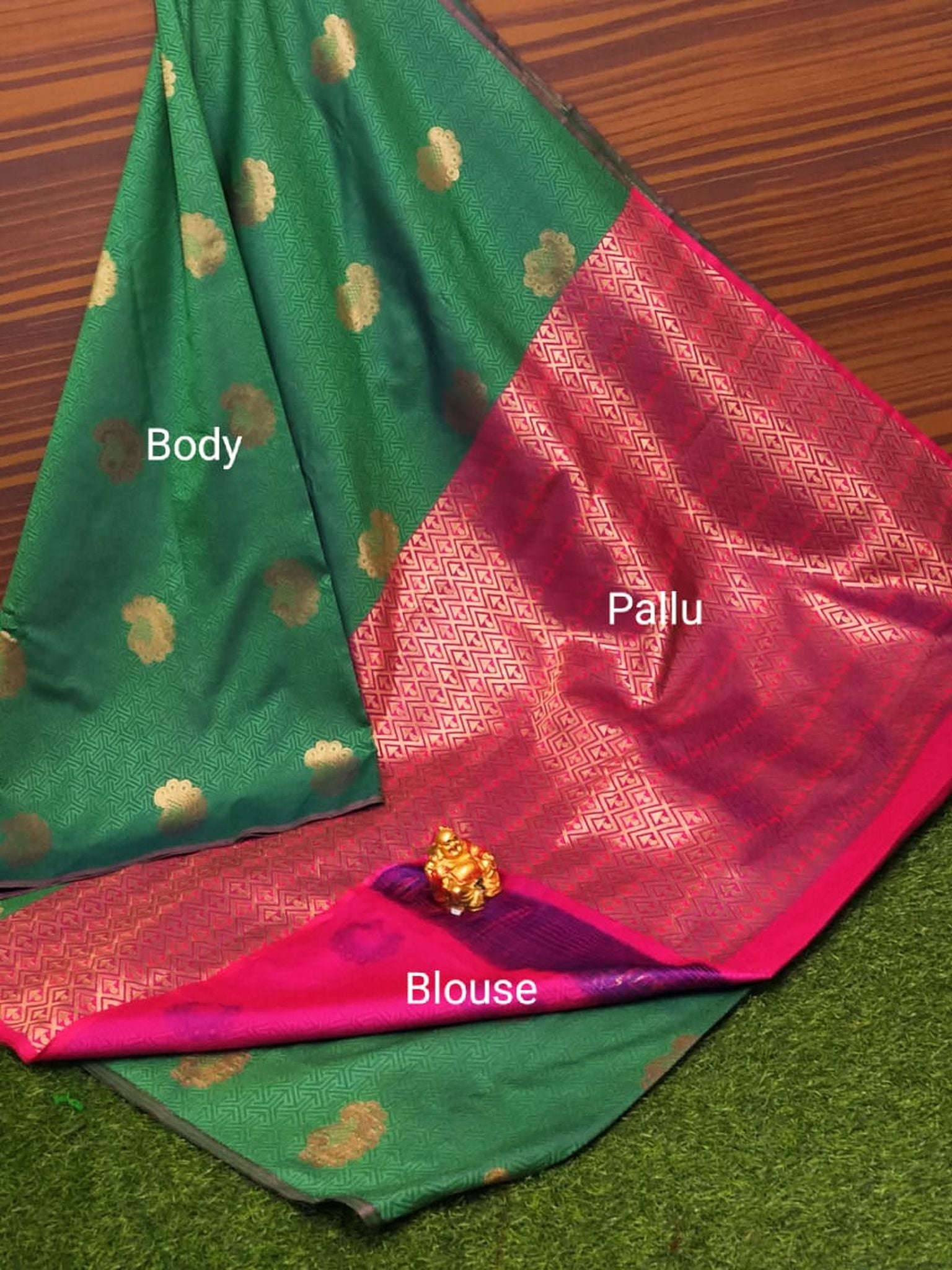 Semi Soft Silk Body Buta Saree