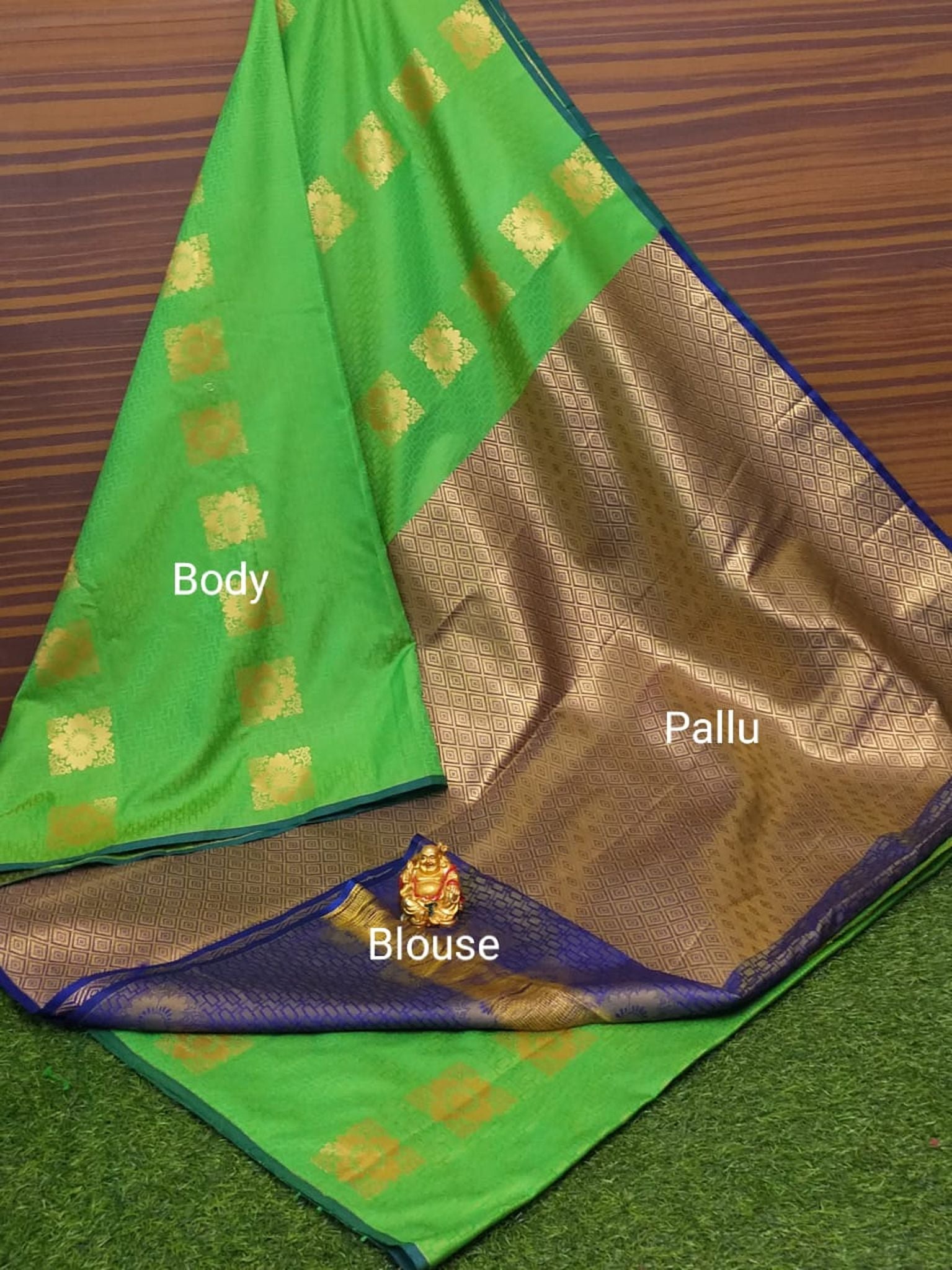 Semi Soft Silk Body Buta Saree