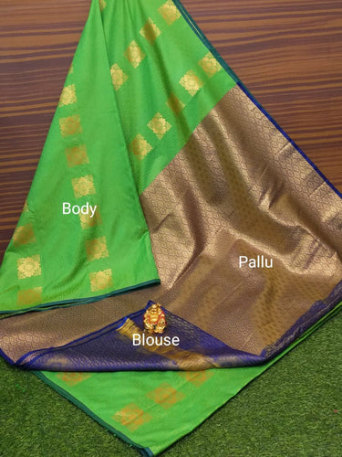 Semi Soft Silk Body Buta Saree
