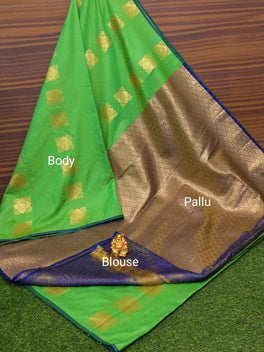 Semi Soft Silk Body Buta Saree