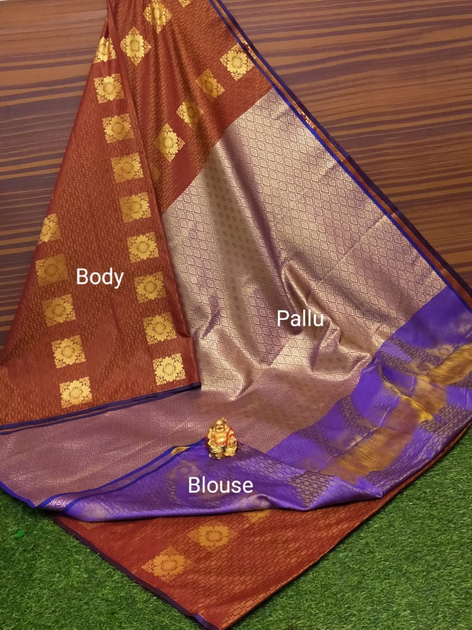 Semi Soft Silk Body Buta Saree
