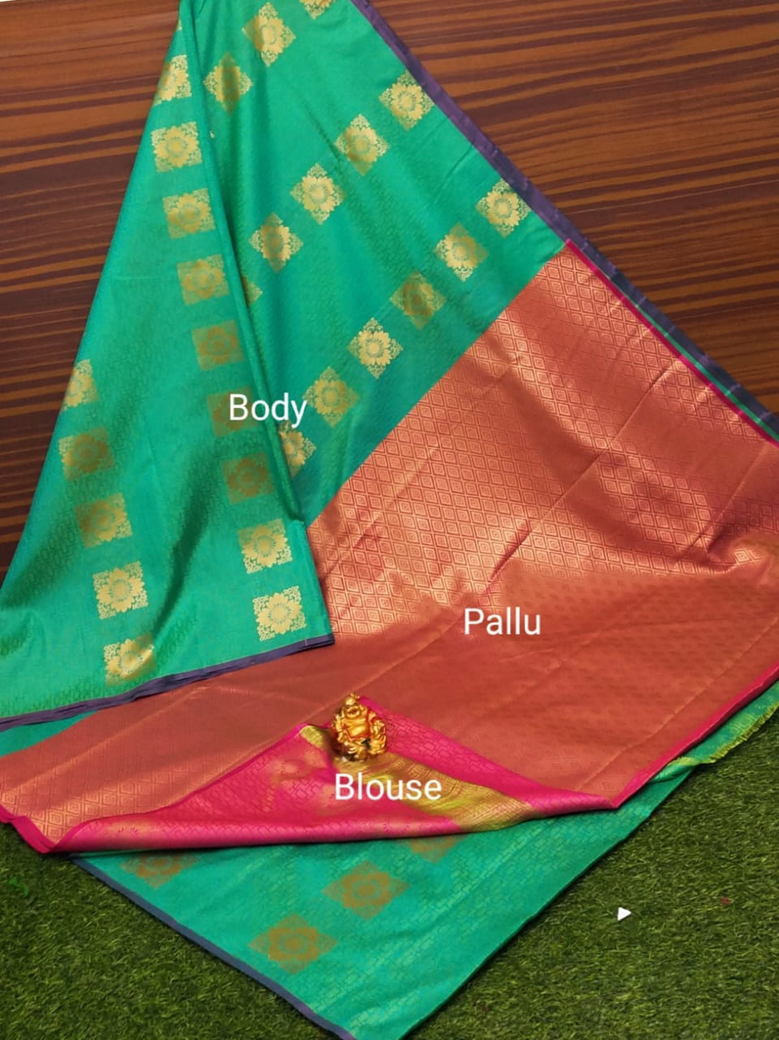 Semi Soft Silk Body Buta Saree
