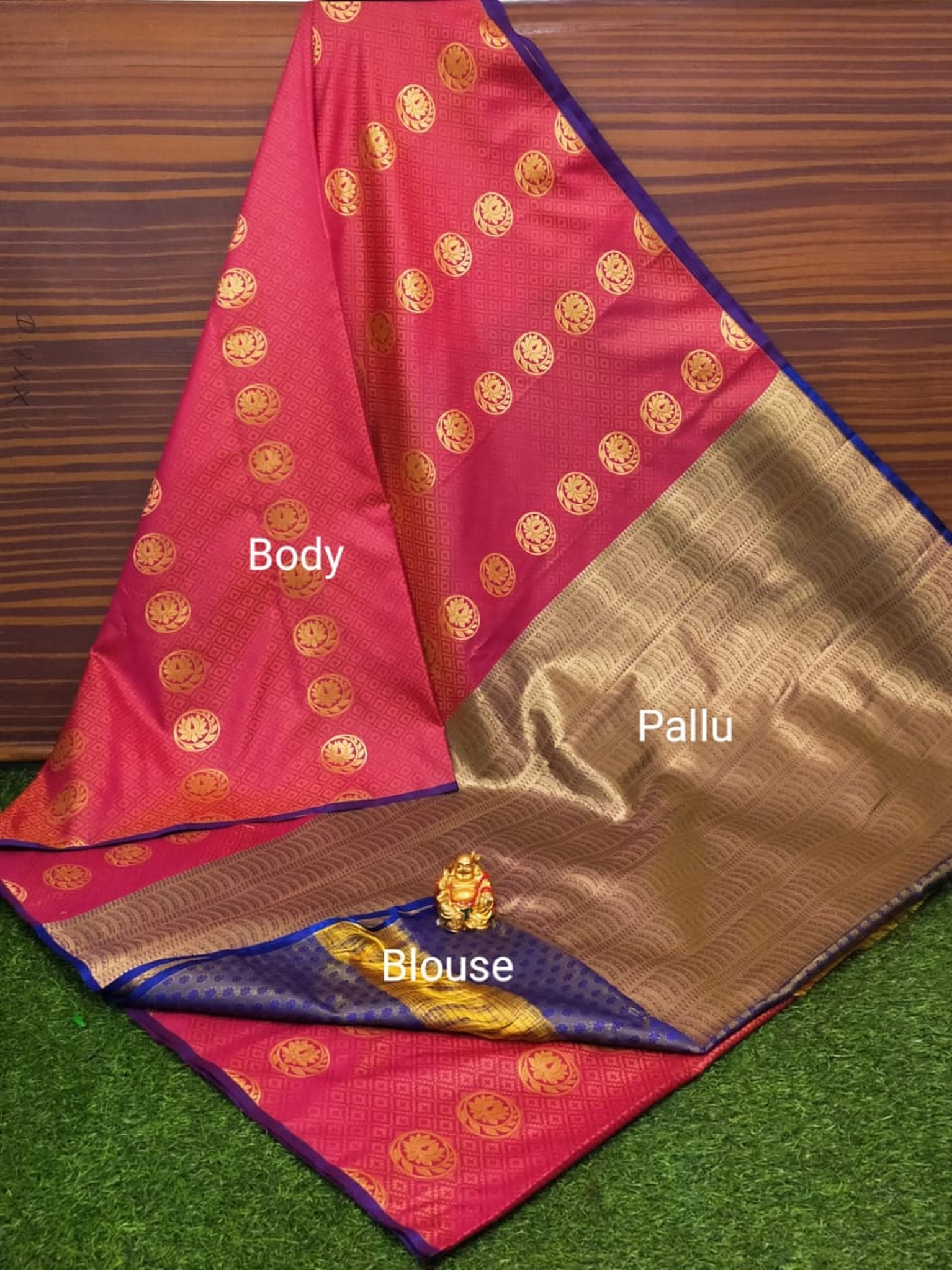 Semi Soft Silk Body Buta Saree