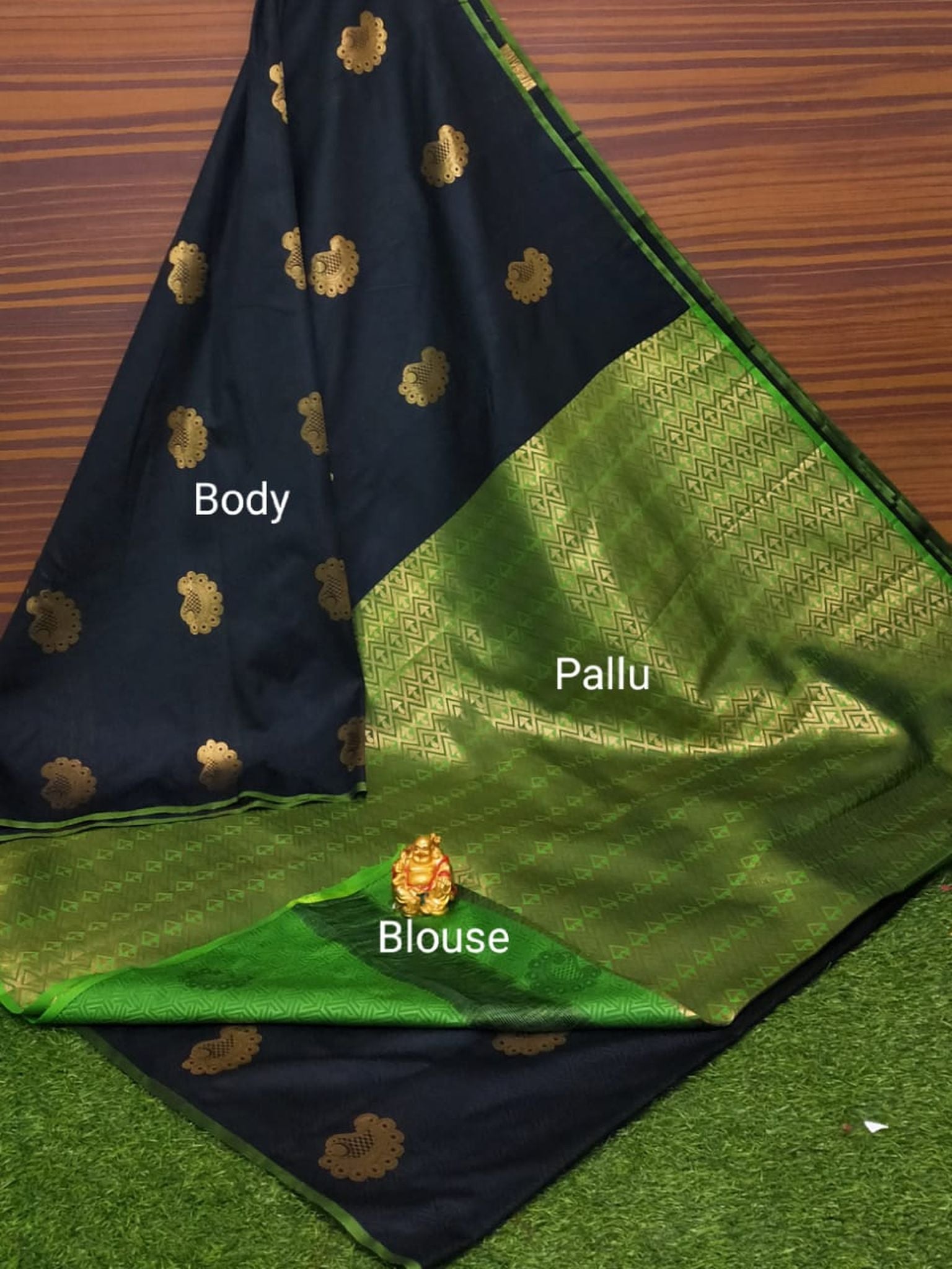 Semi Soft Silk Body Buta Saree