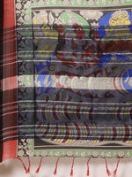 Load image into Gallery viewer, New Attractive Linen Kalamkari Saree