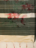 Load image into Gallery viewer, Latest Attractive Stylish Flower Print Linen Women&#39;s Sarees