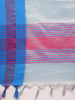 Load image into Gallery viewer, Attractive Stylish Silver Zari Linen Tissue Women&#39;s Sarees