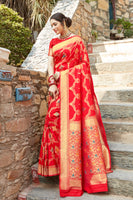 Load image into Gallery viewer, Glory Blended Silk Woven Kanjivaram Saree
