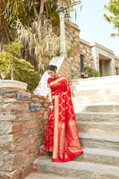 Load image into Gallery viewer, Glory Blended Silk Woven Kanjivaram Saree