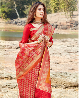 Exclusive Blended Silk Woven Banarasi Saree