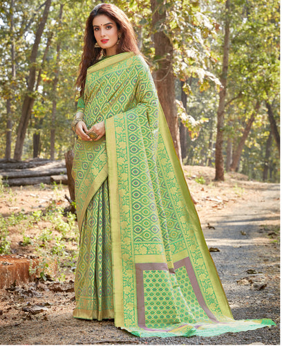 Exclusive Blended Silk Woven Banarasi Saree