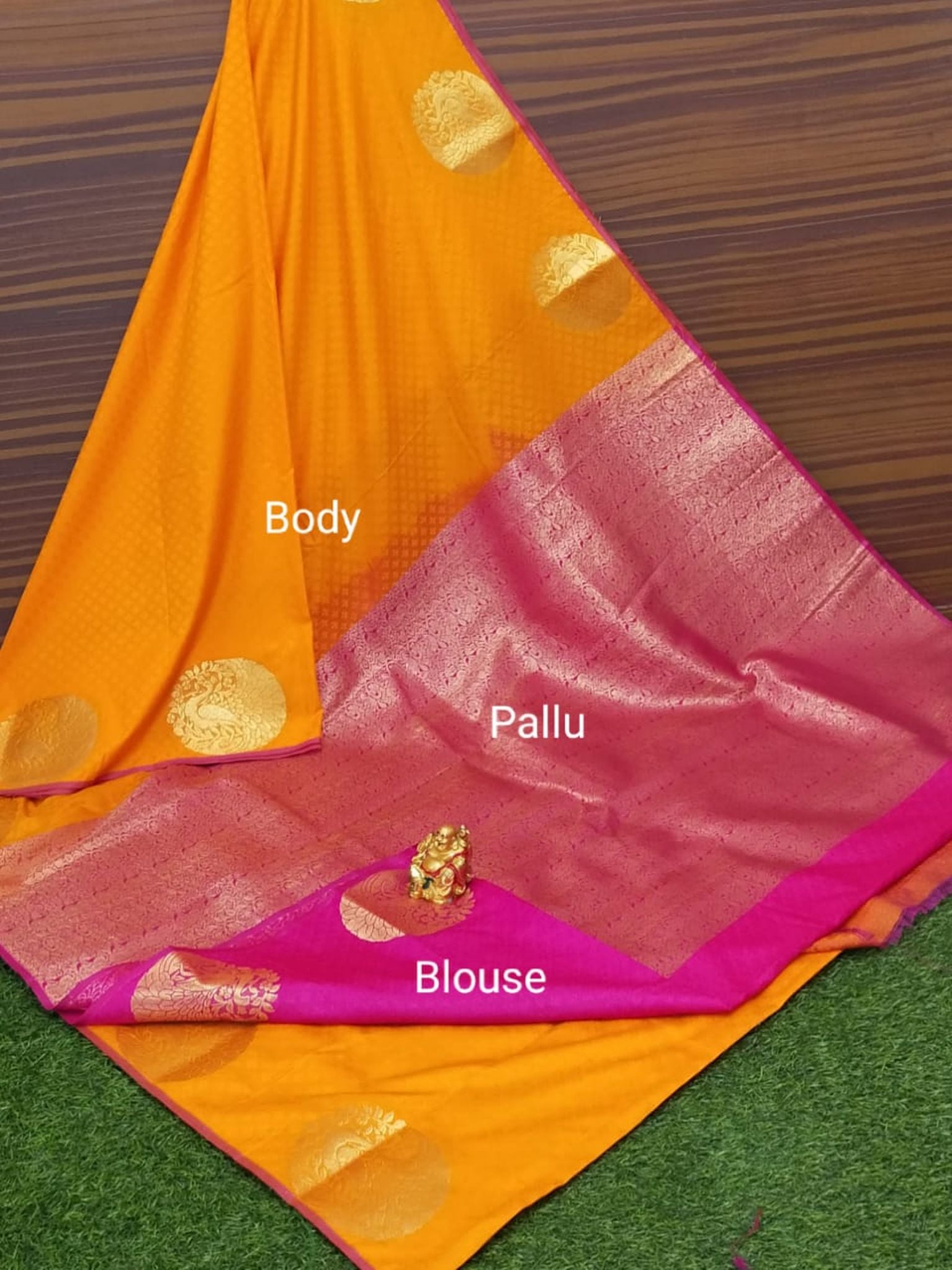 Semi Soft Silk Border Buta Saree