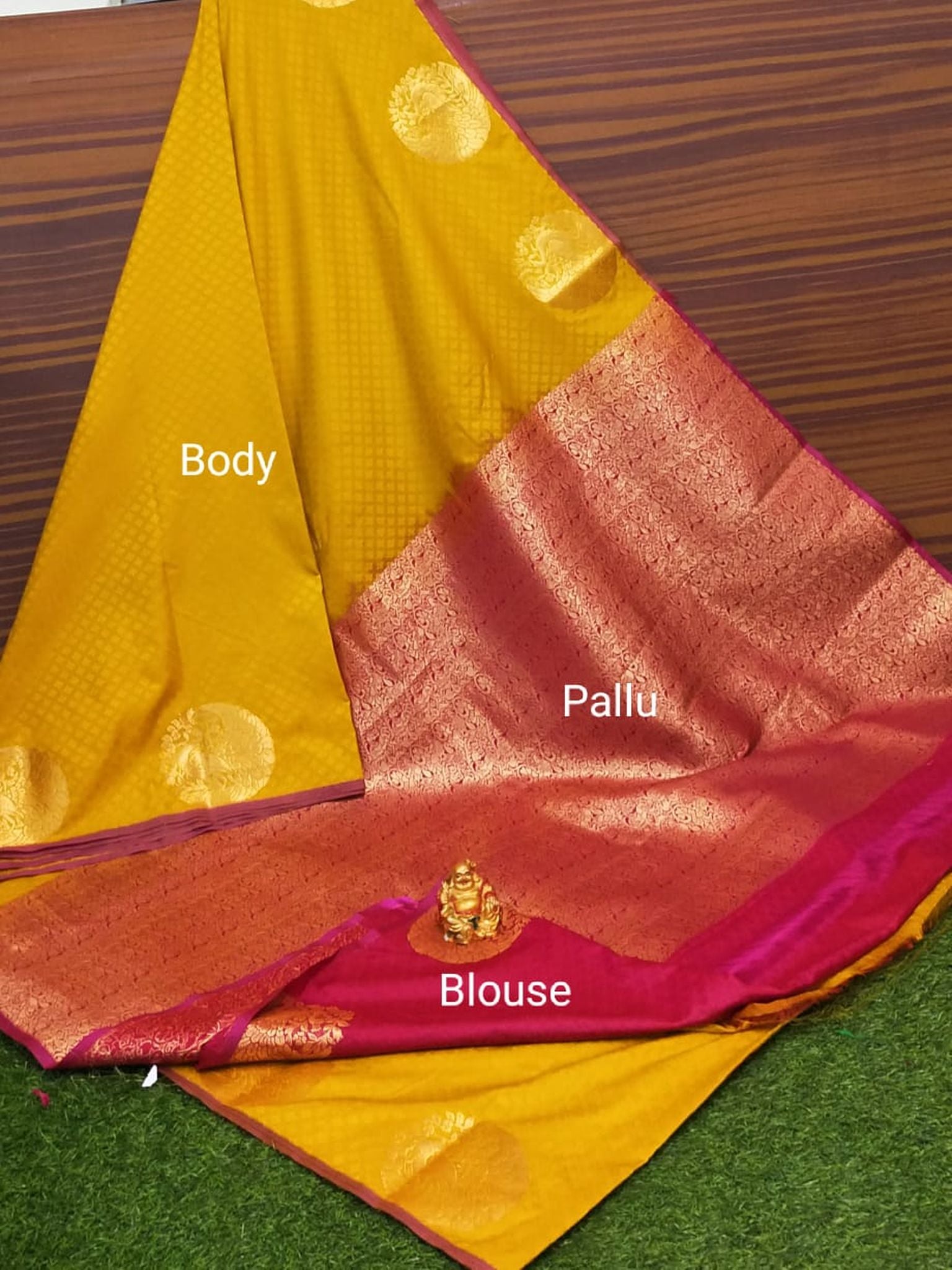 Semi Soft Silk Border Buta Saree