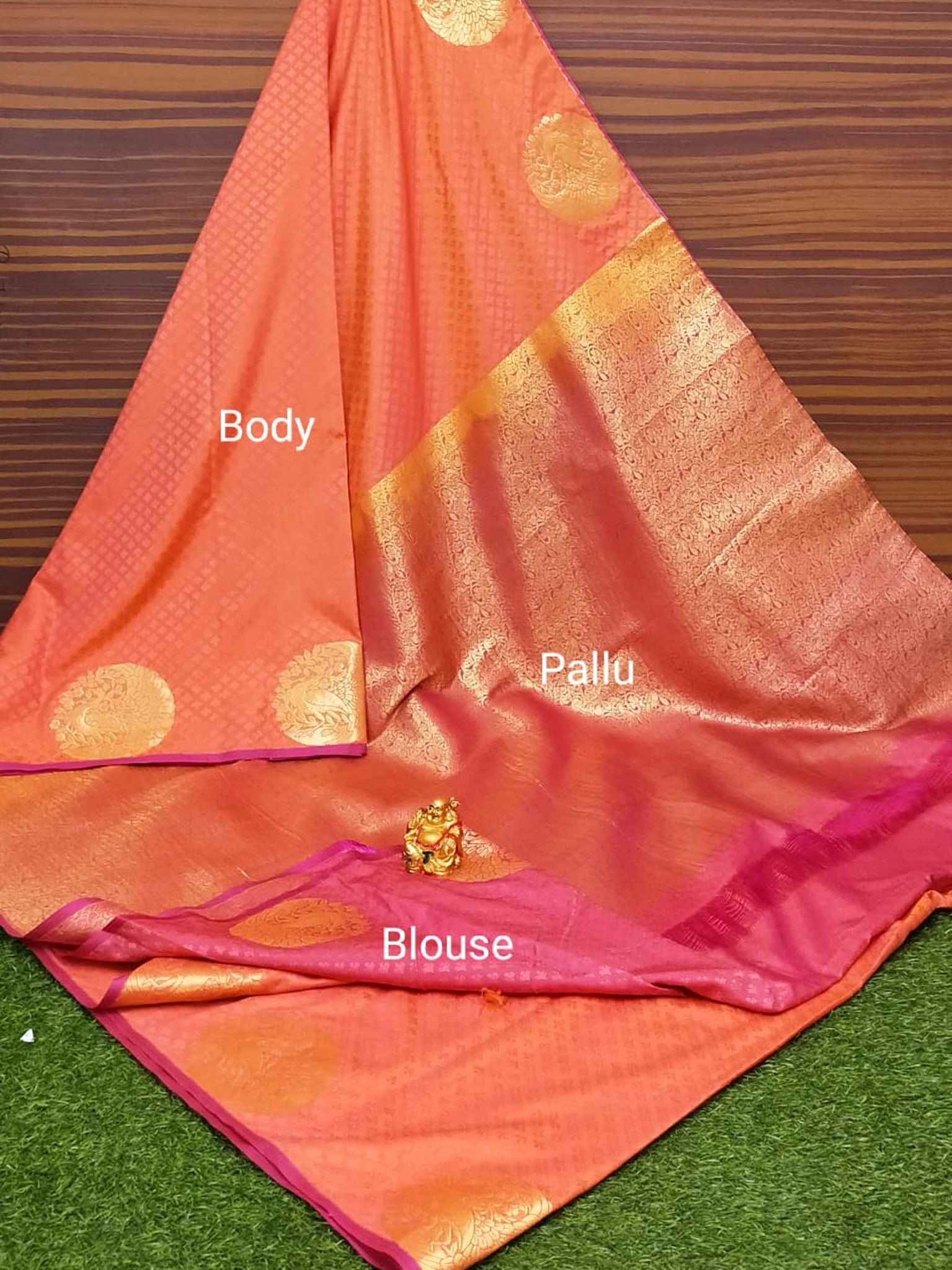 Semi Soft Silk Border Buta Saree