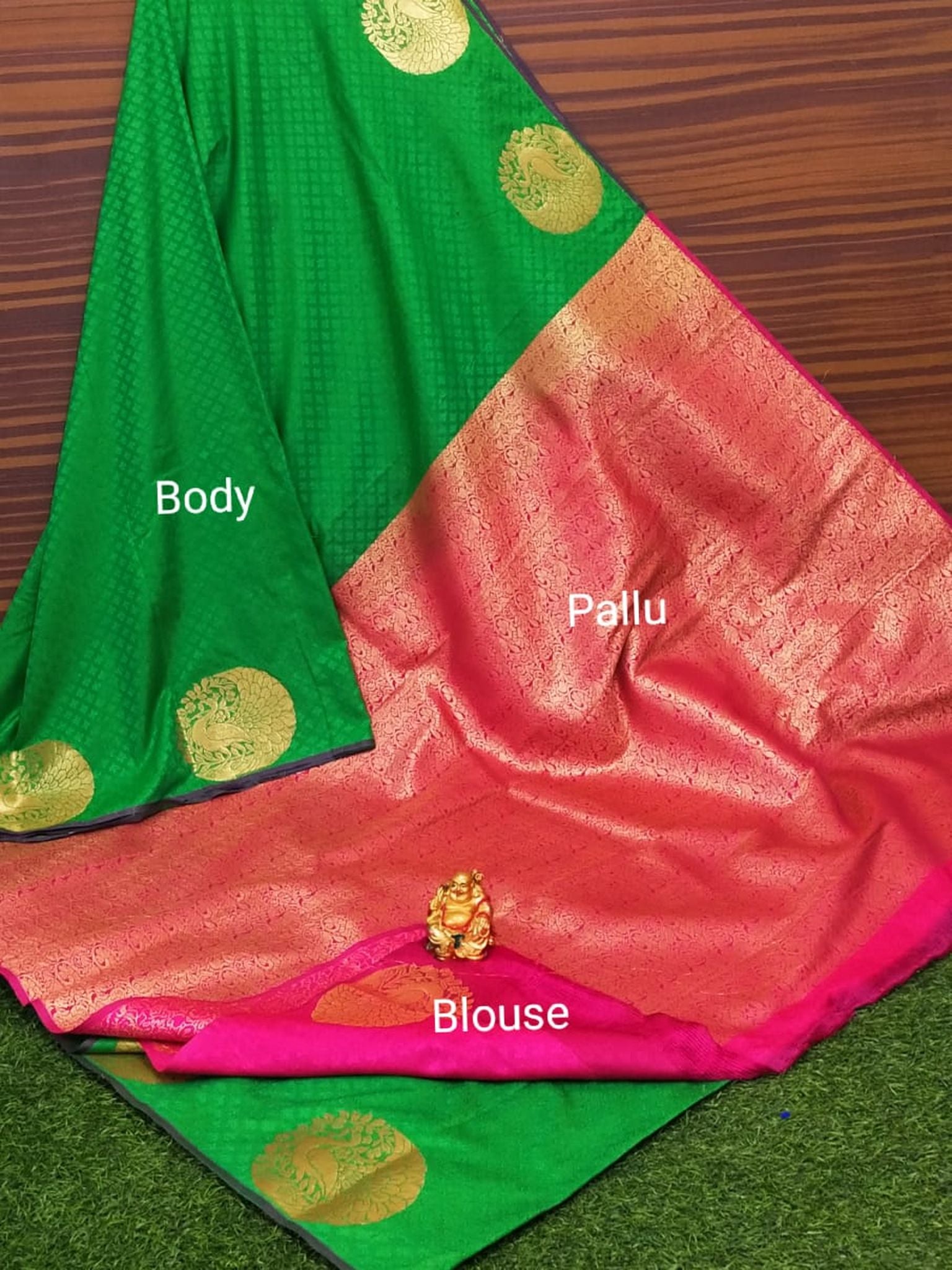 Semi Soft Silk Border Buta Saree