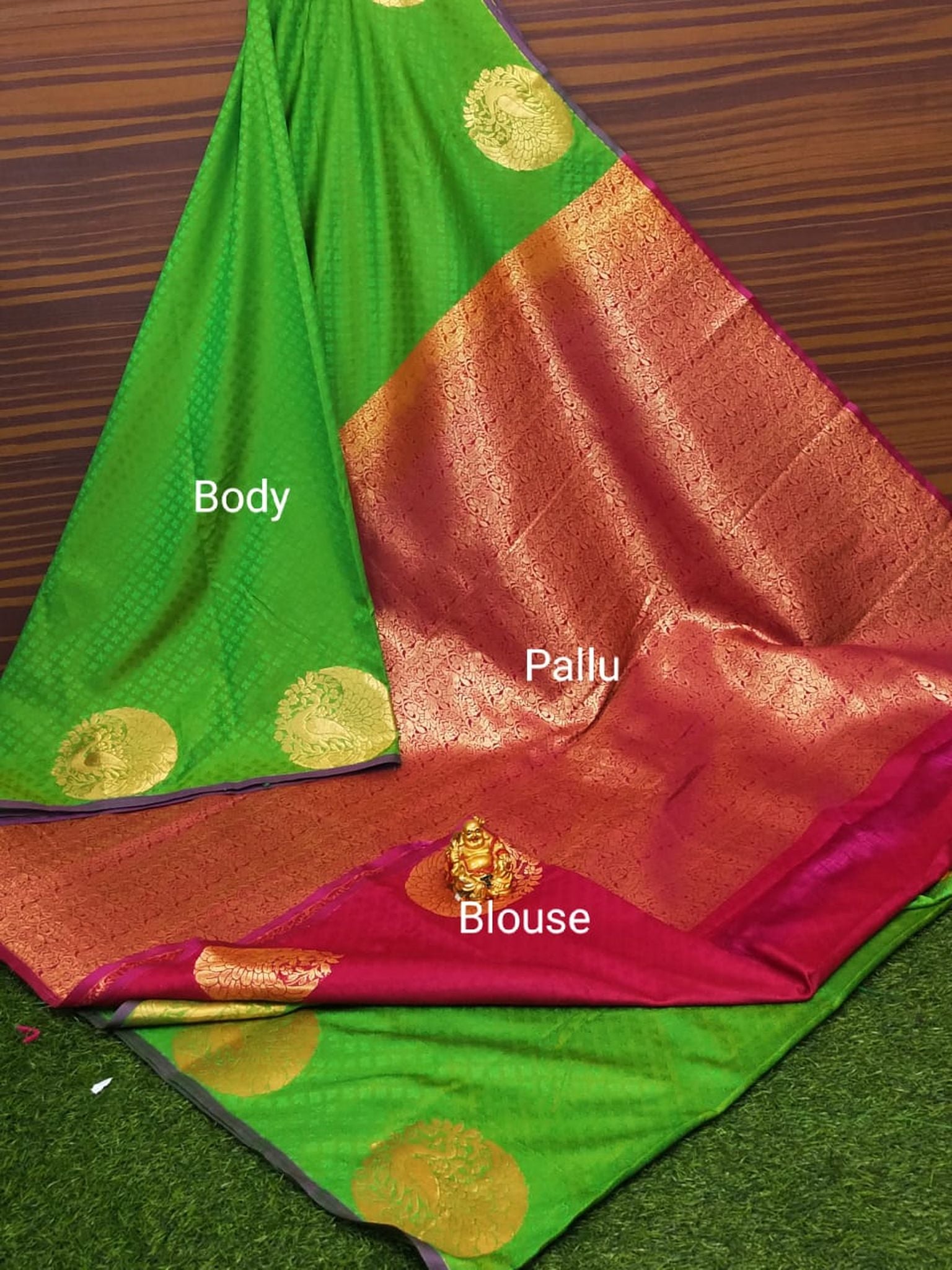 Semi Soft Silk Border Buta Saree