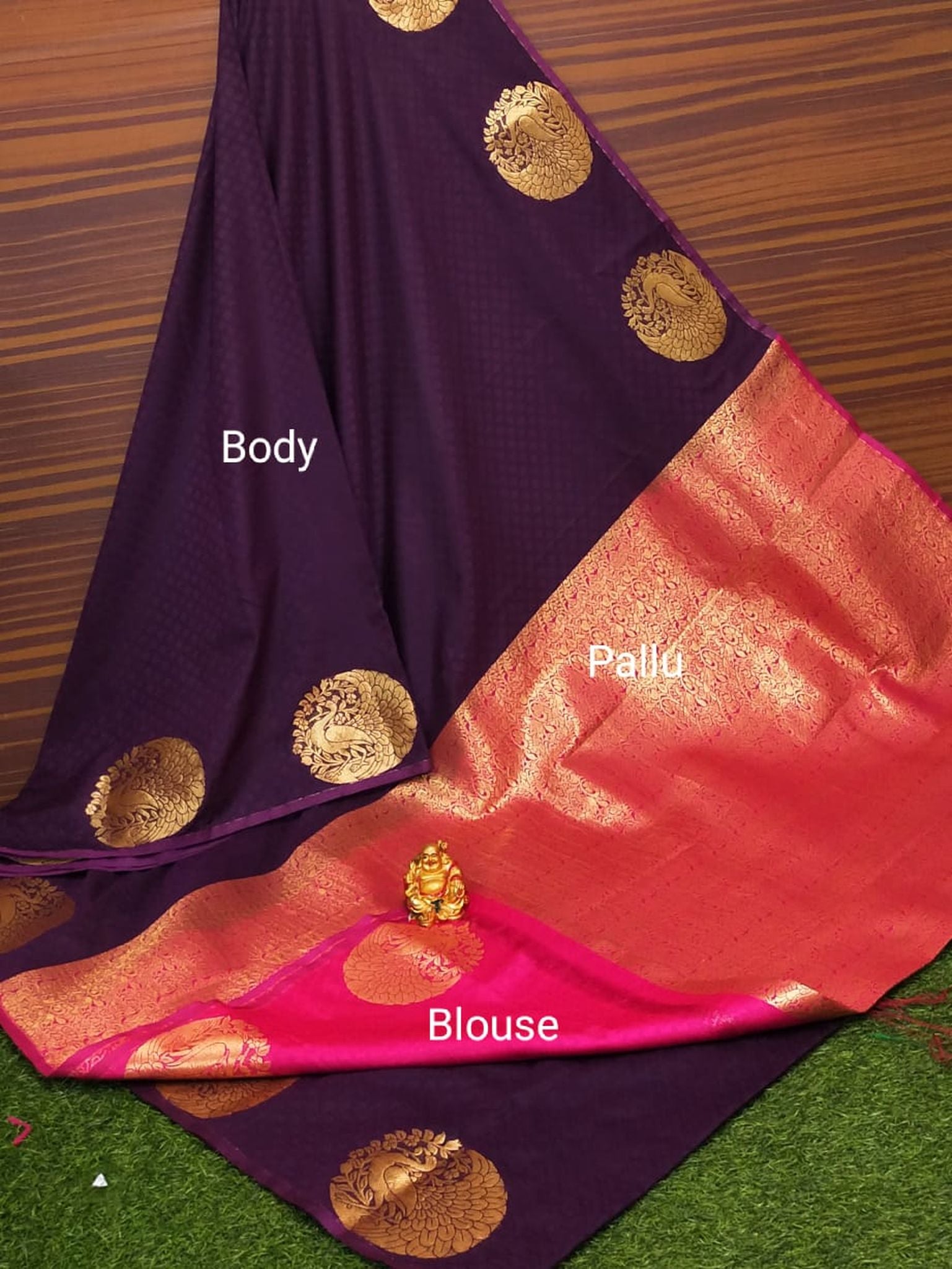 Semi Soft Silk Border Buta Saree