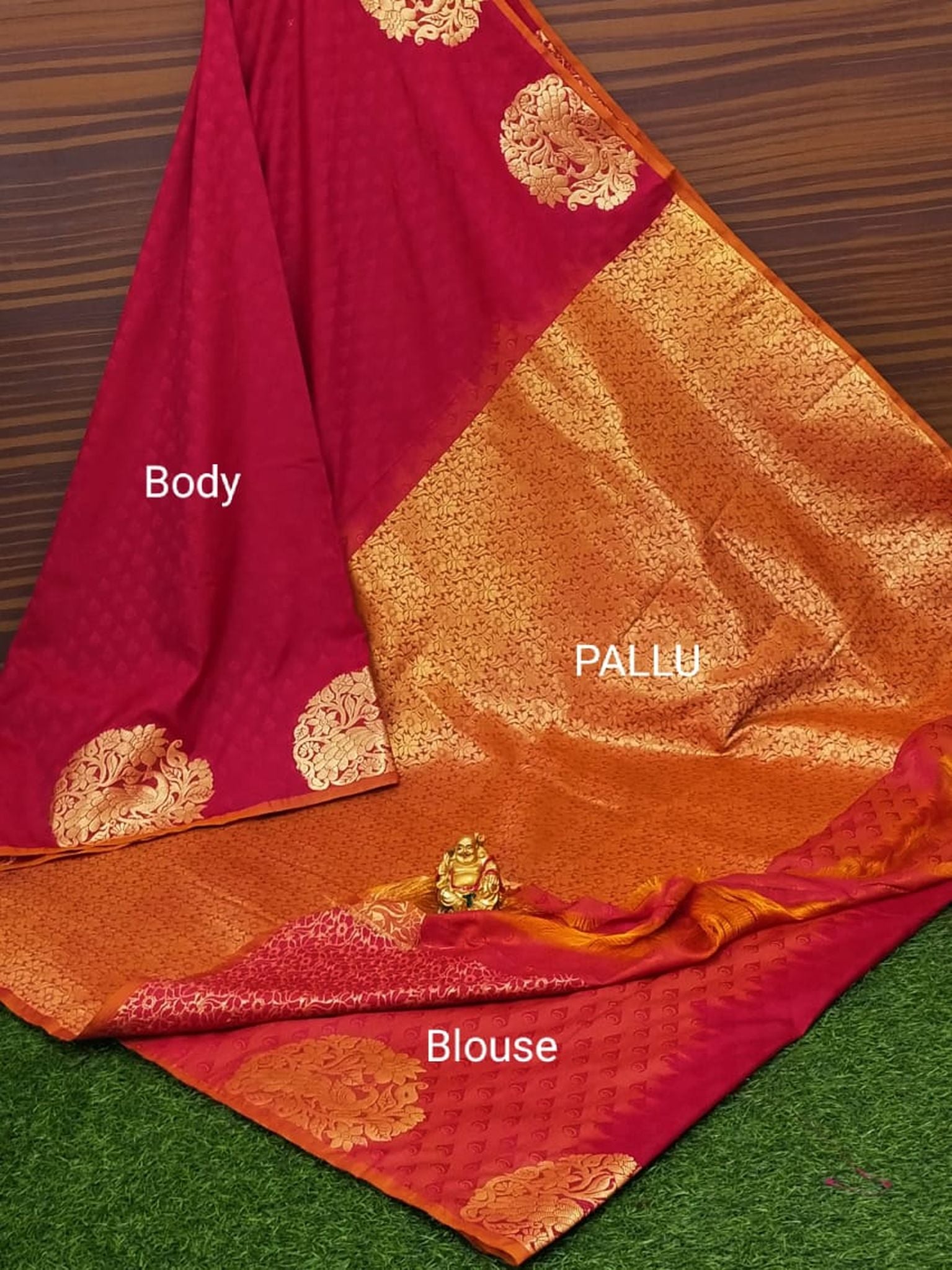 Semi Soft Silk Border Buta Saree
