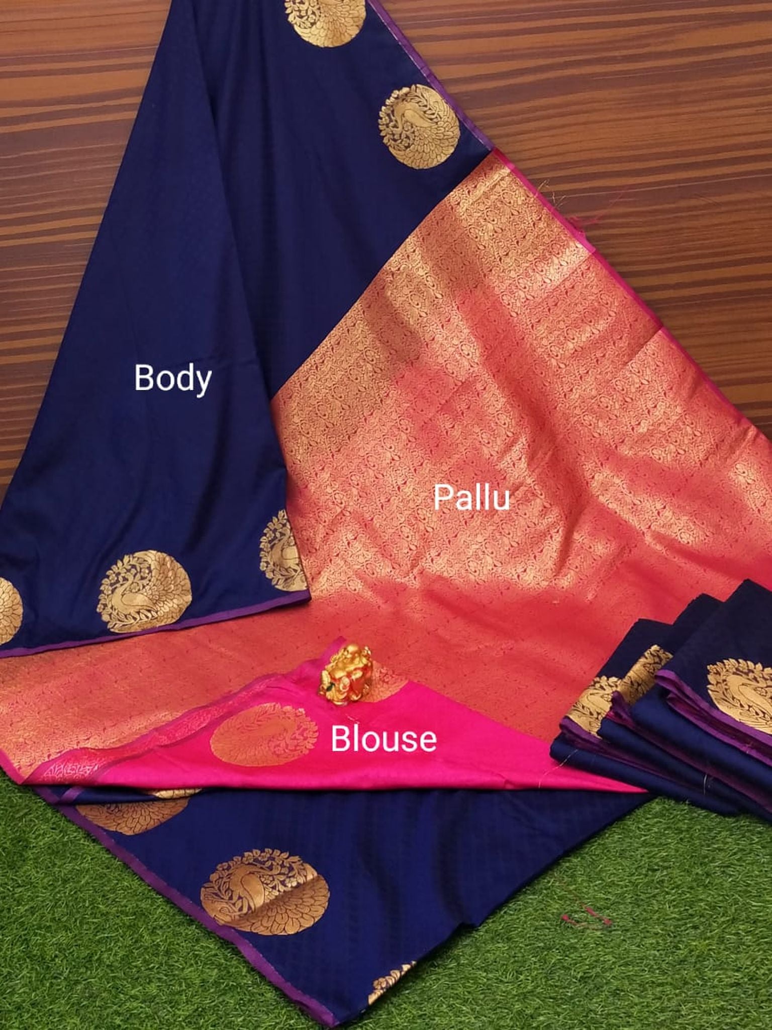 Semi Soft Silk Border Buta Saree