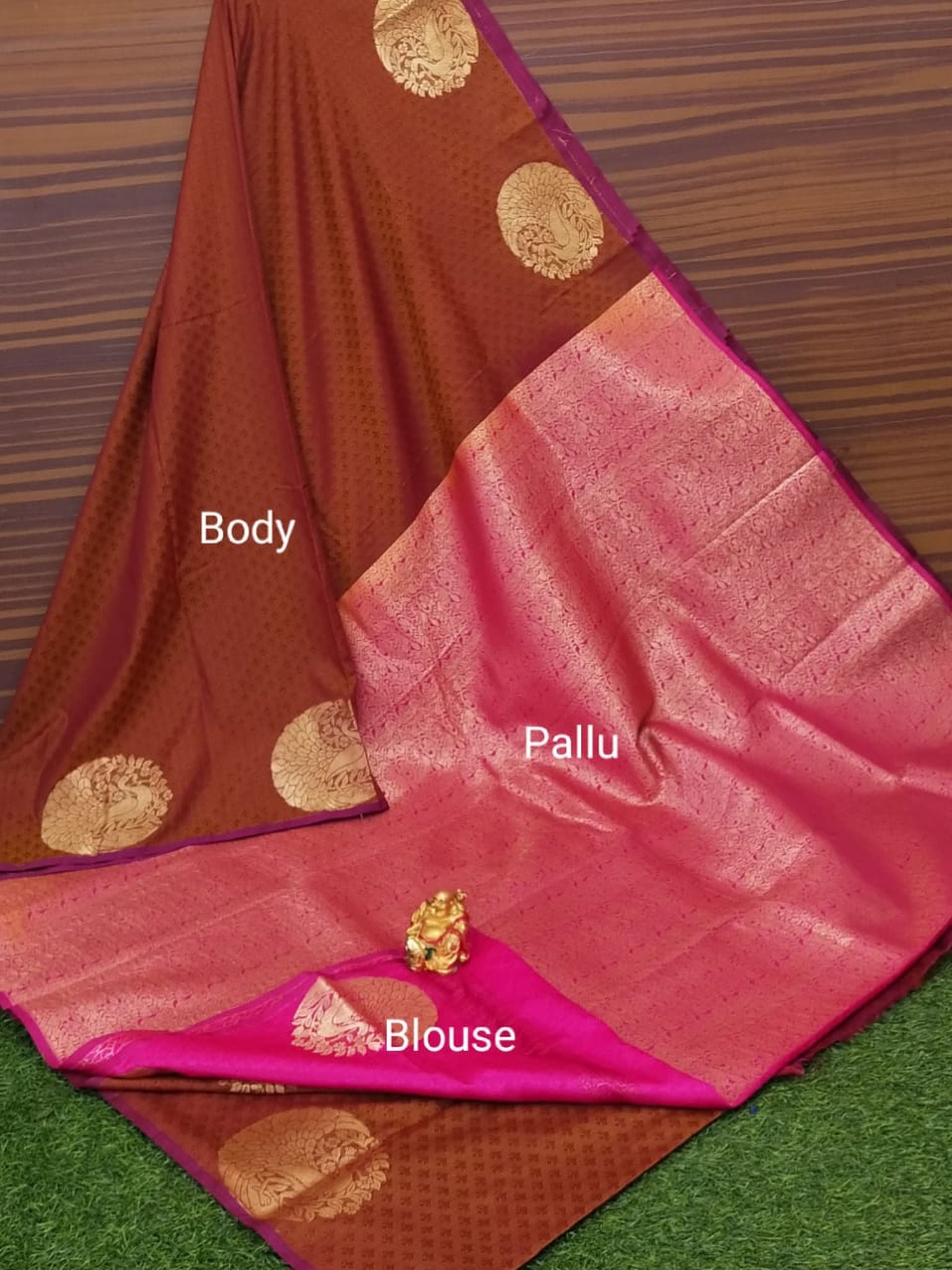 Semi Soft Silk Border Buta Saree