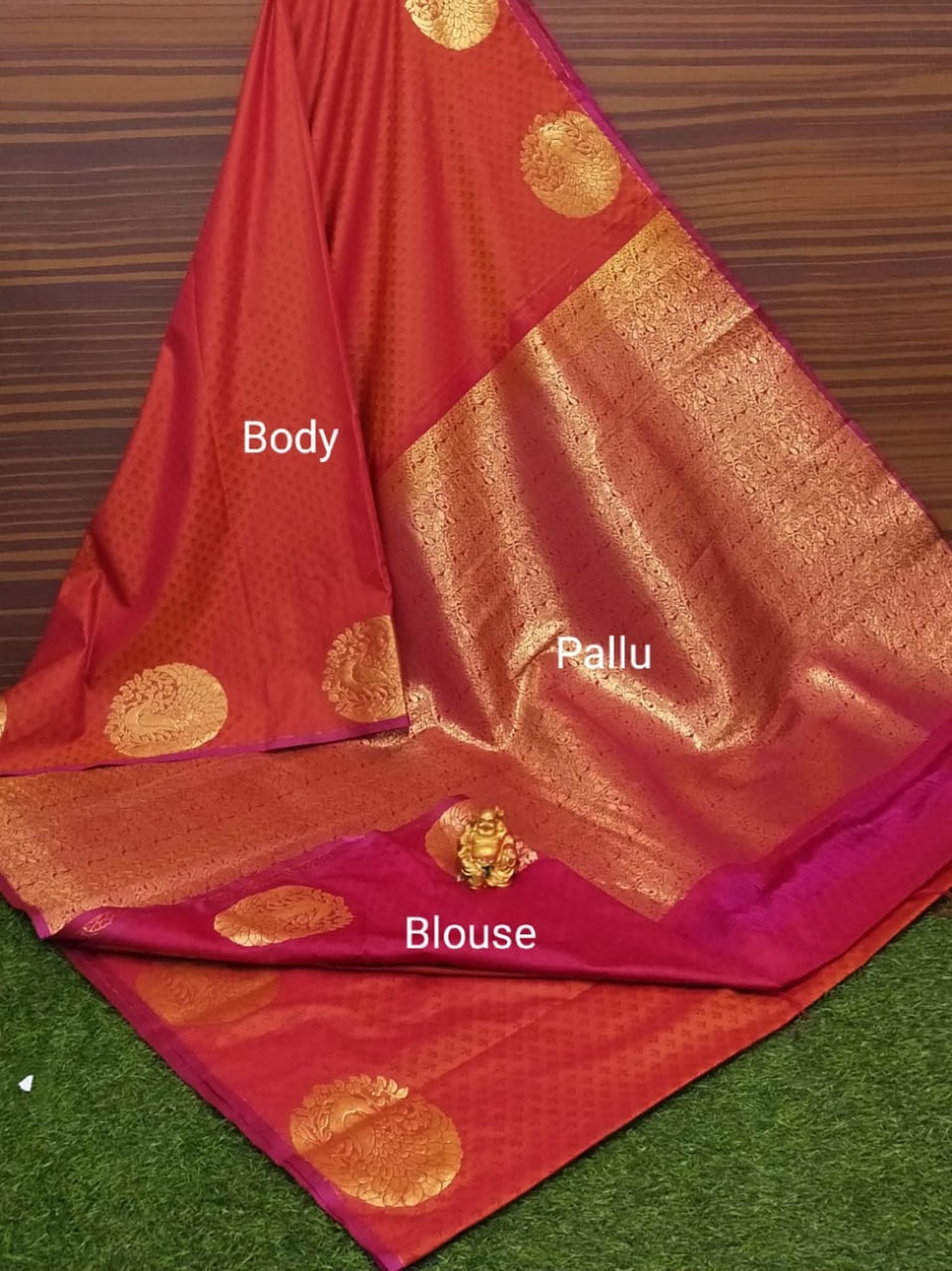 Semi Soft Silk Border Buta Saree