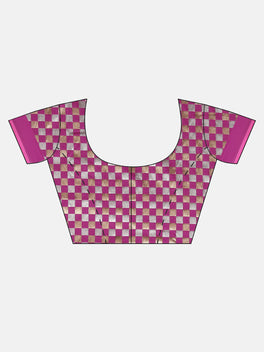 Stylish Shona Chandi Bandhej Banarasi Silk Saree