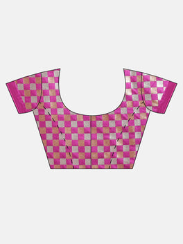 Stylish Shona Chandi Bandhej Banarasi Silk Saree