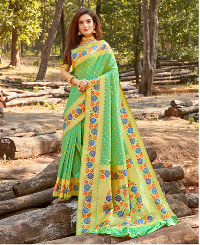 Demanding Semisilk Meena Worked Saree