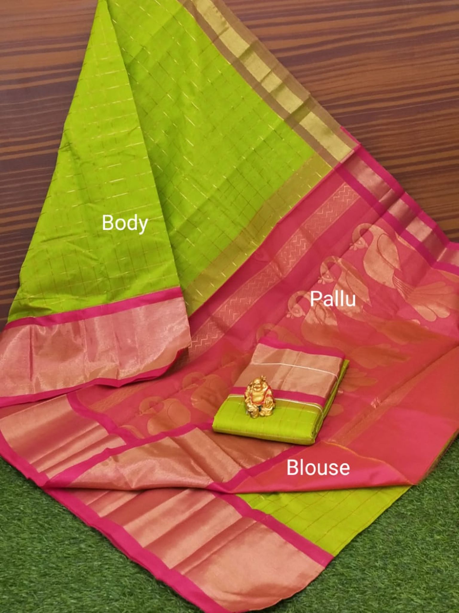 Kuppadam Rich Checked Cotton Saree