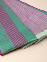 Load image into Gallery viewer, Attractive Stylish Silver Zari Linen Tissue Women&#39;s Sarees