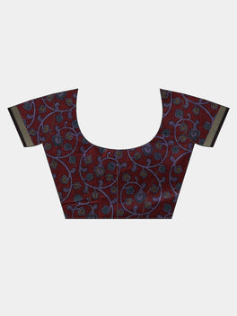 New Attractive Linen Kalamkari Saree