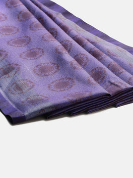 Latest Attractive Stylish Flower Print Linen Women's Sarees