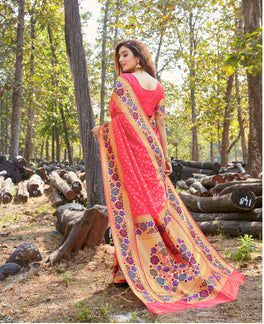 Demanding Semisilk Meena Worked Saree