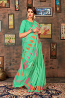 Load image into Gallery viewer, Casual Cotton Silk Saree