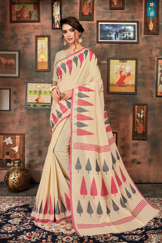 Casual Cotton Silk Saree