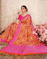 Load image into Gallery viewer, Patan Patola Design Silk Saree