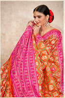Load image into Gallery viewer, Patan Patola Design Silk Saree