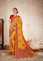 Load image into Gallery viewer, Patan Patola Design Silk Saree