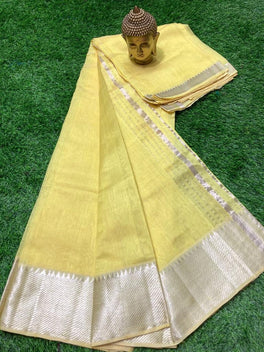 MANGALAGIRI PATTU BIG BORDER PLAIN SAREE
