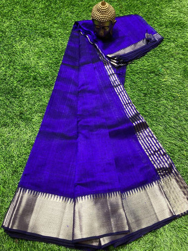 MANGALAGIRI PATTU BIG BORDER PLAIN SAREE