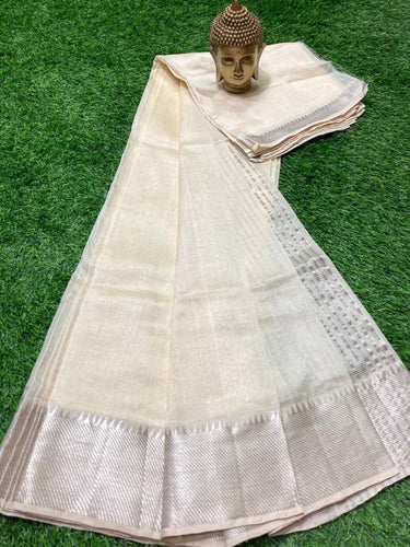 MANGALAGIRI PATTU BIG BORDER PLAIN SAREE