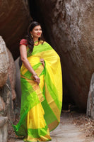 Load image into Gallery viewer, Uppada Pure Silk Handwoven Silk Saree