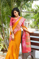 Load image into Gallery viewer, Designer Mild Colored Soft Silk Saree With Elegant Border