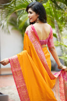 Load image into Gallery viewer, Designer Mild Colored Soft Silk Saree With Elegant Border