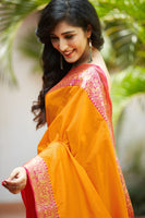 Load image into Gallery viewer, Designer Mild Colored Soft Silk Saree With Elegant Border