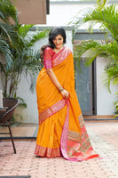 Load image into Gallery viewer, Designer Mild Colored Soft Silk Saree With Elegant Border